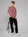Men Slim Fit Solid Spread Collar Casual Shirt - Image 3