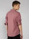 Men Slim Fit Solid Spread Collar Casual Shirt - Image 2